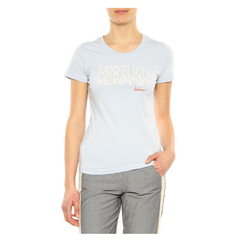 T-Shirt “Willkommen“ Luis Trenker light blue